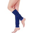 thumbnail image 2 of 2 pares de calentadores de piernas acanalados de neón para mujeres jóvenes para fiestas de los años 80, deportes, yoga, azul, 2 of 4