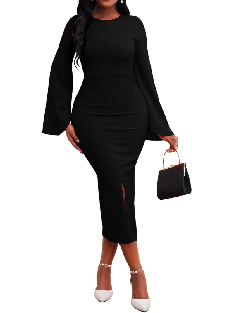 Women Sexy Dress Bodycon Work Dress Elegant Pencil Dress - Walmart.com