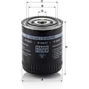 MANN-FILTER W 930/21 - Motor Oil Filter