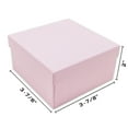 thumbnail image 3 of TheDisplayGuys 25-Pack #34 Cotton Filled Cardboard Paper Jewelry Box Gift Case - Pink (3 7/8" x 3 7/8" x 2"), 3 of 6