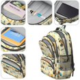 thumbnail image 4 of Excavator and Construction Worker Cute School Backpack Bag with Padded Back and Adjustable Shoulder Straps 16.9 X 12.6 X 5.9 Inches, 4 of 5