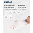 thumbnail image 2 of Guantes desechables de látex LANON de 5 mil, aptos para contacto con alimentos, sin polvo, totalment, 2 of 6