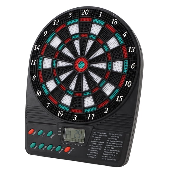 Electronic Dartboard Set, Versatile Soft Tip Electric Dartboard Portable Easy Set Up Convenient for Family Entertainment
