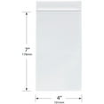thumbnail image 2 of Plymor 4" x 7" (Pack of 200), 2 Mil Zipper Reclosable Plastic Bags, 2 of 4