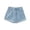 Blue, variant on Conairie Blue Jean Shorts for Women Baggy Stretchy High Waisted Denim Shorts Comfort Summer Distressed Trousers with Pockets L