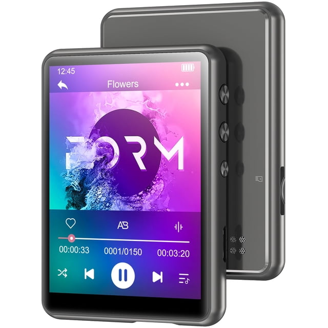 Reproductor MP3 MECHEN 64GB Bluetooth 5.3 2.4" Pantalla táctil gris