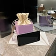 thumbnail image 3 of Bolsos cruzados con caja cuadrada a la moda para mujer bolso de hombro Universal con cadena de perlas de cuero PU bolsos con cordón para mujer, 3 of 9