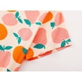 thumbnail image 3 of Beezizac Soft Modal Pajamas for Girls Tee & Shorts Set Orange Pear Jammies Big Kid Size 6, 3 of 5