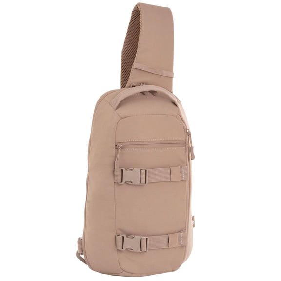 Ozark Trail Sling Pack, Taupe, Polyester, 9 L Messenger Bag, Adult, Unisex