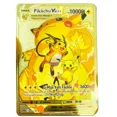 thumbnail image 1 of Cartas de Pokémon 10000, Arceus, Pikachu, Charizard, Vmax, Gx, monstruo de bolsillo dorado, letras de Metal de hierro en inglés, colección de tarjetas de regalo para niños, 1 of 4