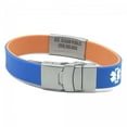 thumbnail image 3 of EpicBand Duo Medical Alert ID Bracelet for Kids, Teens , Adults. Reversible, Custom Engraved. Free Shipping - Blue / Orange, 3 of 7