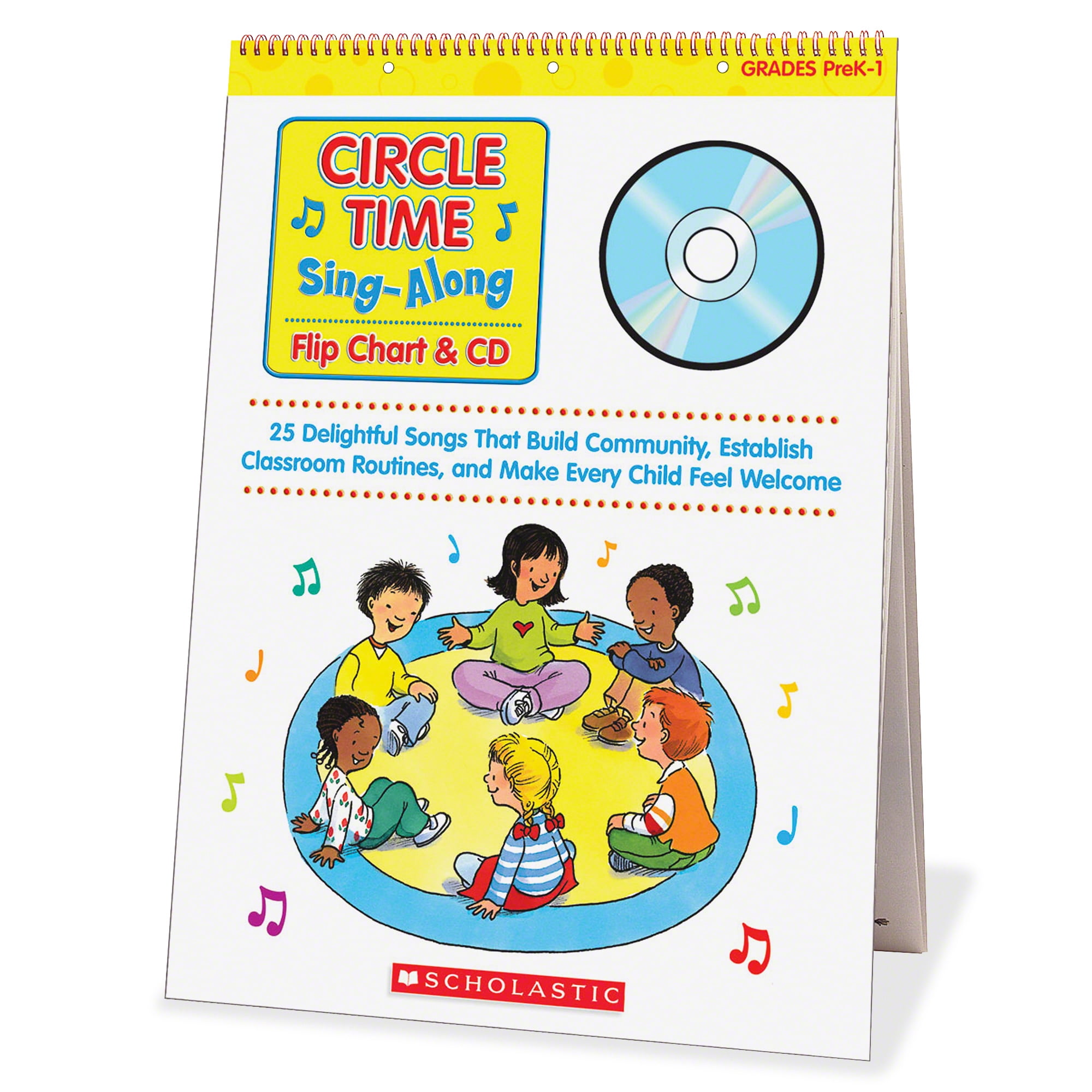 Scholastic Circle Time Sing-Along Flip Chart & CD - Walmart.com