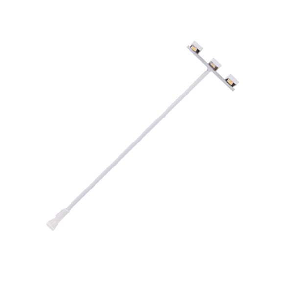 Bewildely Modelo de luces de corte, farolas de exterior en miniatura, tamaño pequeño 1:87, lámpara de señal LED de tres cabezas, accesorios de Artesanía 3 cabezales/blanco cálido Bewildely HA066426-04