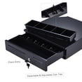 thumbnail image 3 of Box Heavy Duty Electronic Cash Drawer Box Case Storage 5 Bill 5  Trays Check Entry Support Auto Manual Open Key-lock RJ11 for  Star POS Printer Money Register -  Tray, 3 of 7