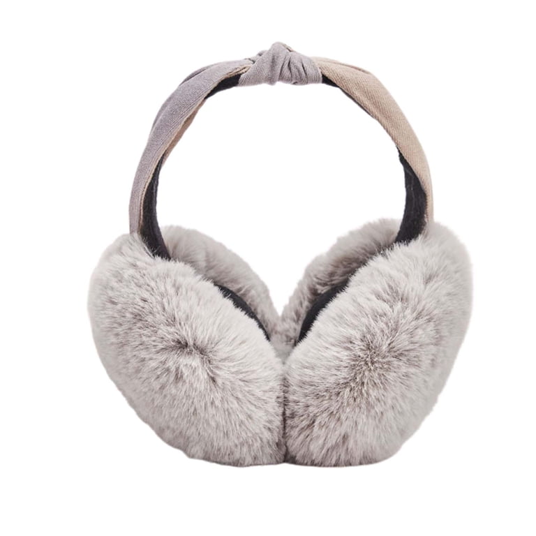 Soft Adjustable Winter Headband Ear Warmer Earmuffs 5-6\