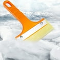 thumbnail image 2 of Snow Shovel for Car, Ice Scraper with Metal Blade, Compact Car Scraper for Windshield, Portable Snow Removal Tool for Winter Driving Prep, 2 of 6