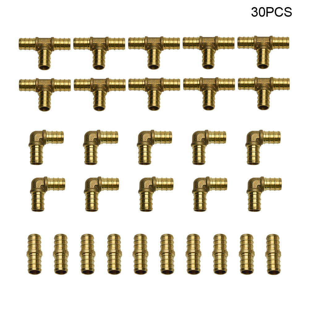 10sets Pipe Fittings Lightweight Small Brass Connector Elbow TEE Coupler Reducer Walmart Canada