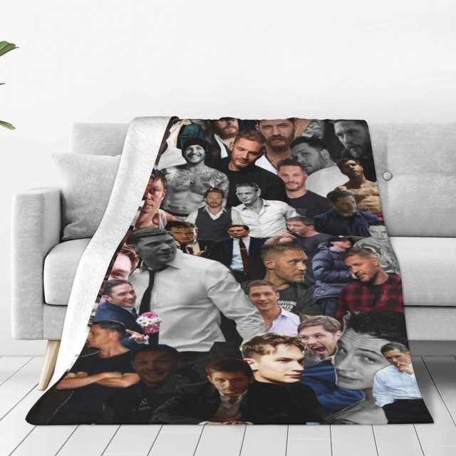Manta de Tom Hardy, suave y afelpada, ideal para dormitorio, sala de estar, sofá, oficina, regalo para todas las estaciones para mujeres, hombres, niñas y niños.