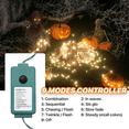thumbnail image 6 of MoNiBloom 3 Pieces 43Ft Halloween Tree Lights, Reusable 8 Modes Led Christmas Lights Indoor Outdoor Waterproof with Charge Power, Time Setting Function and 100 Bulbs, Warm Color, 6 of 10