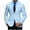 Light Blue, variant on Mens Strip Blazer Jacket Casual 2 Buttons Suit Dress Jacket Single Breasted Sport Coats Modern Wedding Tux Blazer White