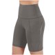 thumbnail image 3 of Puntoco Pantalones cortos de salón para mujer, 2 piezas, pantalones cortos básicos para ciclismo, mallas de compresión para entrenamiento, pantalones cortos de yoga, 3 of 4