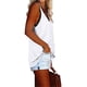 thumbnail image 1 of Qarigey Camiseta sin mangas con cuello en V para mujer Camiseta sin mangas de color casual para mujer Camiseta sin mangas con bloque en V Prendas para la parte del cuerpo Blanco XXL, 1 of 6
