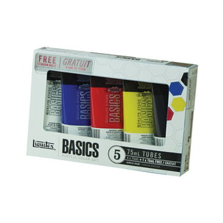 Liquitex BASICS Acrylic Color Set, 6-Colors, Fluorescent 