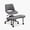 PU | gray, variant on Ergonomic Cross-Legged Accent Chair – Wide Criss Cross PU Leather Seat, 360° Swivel, Adjustable Height, High Lumbar Support, Sturdy Steel Base, Meditation, Yoga & ADHD, with Wheels – Grey