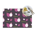 thumbnail image 4 of XMXT 1 Pcs PVC Woven Placemats, Cute Cartoon Dragon Fruit Stain Resistant Anti-Skid Place Mats for Dining Table, 12 x 18 inches, 4 of 6