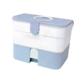 thumbnail image 1 of Estuche de transporte Estuche de artículos de tocador Organizador multipropósito Capacidad de carga de viaje 3 kg Conveniente contenedor para el hogar , Azul Sunnimix Estuche de transporte de esmalte de uñas, 1 of 8