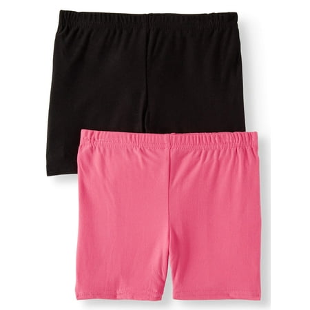 Solid Bike Shorts, 2-Pack (Little Girls & Big Girls)