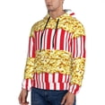 thumbnail image 3 of Sikiie Popcorn Men's Hoodie, Essentials Hoodie, Sweatshirt, Pullover Hooded Sweatshirt for Men-X-Large, 3 of 7