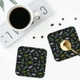 thumbnail image 5 of Disketp Space Rockets Funny Coasters,6 Pcs Leather Coasters With Holder, Perfect Housewarming Hostess Gifts,Protect Furniture From Water Marks Scratch And Damage, 5 of 9