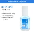 thumbnail image 6 of essie Nail Polish, All in One Basecoat and Top Coat, Clear, 0.46 fl oz Bottle, 6 of 13