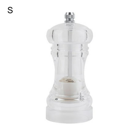 

Meizhencang Pepper Grinder Transparent Corrosion Resistant Acrylic Manual Pepper Mill Shakers for Home