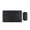 Black, variant on Wireless Keyboard and Mouse Combo, Slim Rechargeable Keyboard and Ergonomic Mouse Set for Home Office, Study, Tablet, Laptop and Smartphone, Green