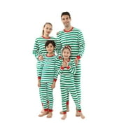 Elowel Family Matching Christmas Pajamas - Striped Pajama 2-Piece Gift Set