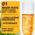 thumbnail image 4 of Holler and Glow Miami Wave Salted Caramel Body & Hair Mist, 240ml/8.11 fl oz, 4 of 14