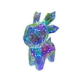 thumbnail image 2 of valentines Day Stuffed Animals, Glowing Deer Ornament with LED Lights, Colorful Iridescent PET Home Decor for Bedroom, Romantic Gift for Birthday Anniversary(Multicolor), 2 of 6