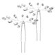 thumbnail image 4 of unbranded 2Ud Pinzas Para De En Plata Con En U Para Peinados Formales Y Cómodos, 4 of 5