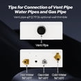thumbnail image 6 of InstaGas Classic Propane Gas Tankless Water Heater 120,000 BTU, Up to 5.1 GPM Instant Hot Water Heater LP for 4 People, Indoor Installation, CSA Certified, White, 6 of 11