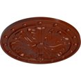 thumbnail image 3 of Ekena Millwork 20 1/2"OD x 1 1/2"P Foster Acanthus Leaf Ceiling Medallion (Fits Canopies up to 2 1/4"), Hand-Painted Firebrick, 3 of 6