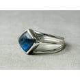 thumbnail image 4 of 925 Sterling Silver Ring For Women & Men, Labradorite Ring Gemstone Unique Handcrafted Ring For Her Or Him, 4 of 6