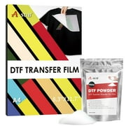 DTF Film and Powder Bundle - A-SUB DTF Powder for Sublimation 2.2lb and DTF Film Paper A4 for Dark/Light Fabrics 8.3"x11.7" for DTF Printing.