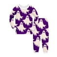 thumbnail image 3 of Boys Halloween Pajamas Long Sleeve Crewneck Graphic Lounge Pjs Set Kids Pajamas Girls Size 2-10 Years, 3 of 3
