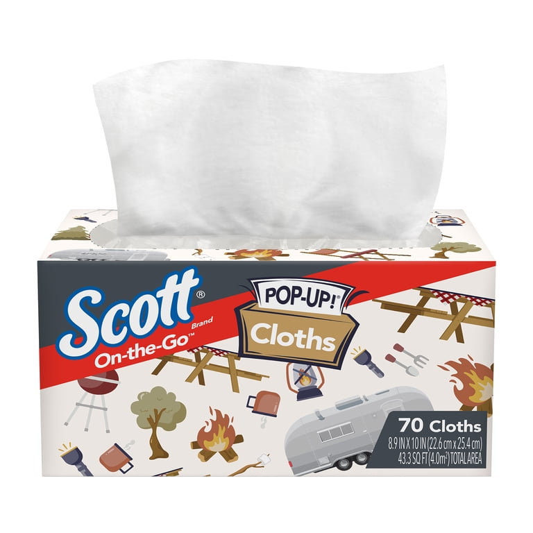 Scott On-The-Go Cloths, 2-Pack, 70 Count photo 2