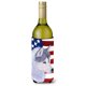 thumbnail image 1 of Bandera americana de Estados Unidos con botella de vino Husky siberiano Aislador de bebidas Aislador de bebidas Hugger, 1 of 1