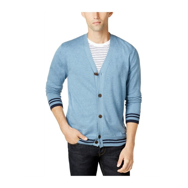 Tommy Hilfiger - Tommy Hilfiger Mens Tacoma Tipped Cardigan Sweater 033 ...