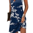 thumbnail image 4 of FASHIONWT Women Natural Waistline Short Summer Sleeveless Halter Dress, 4 of 4