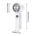 thumbnail image 2 of Ventilateur Portable à Main Ventilateur Portable Rechargeable 5 Vitesses Affichage de l'Électricité en Réel pour Maquillage Fille Femme Voyage Intérieur Extérieur, 2 of 6